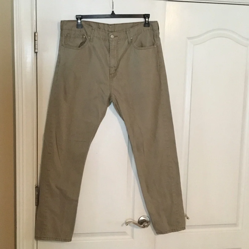 Men's Khaki Chinos - Classic Tan Casual Pants